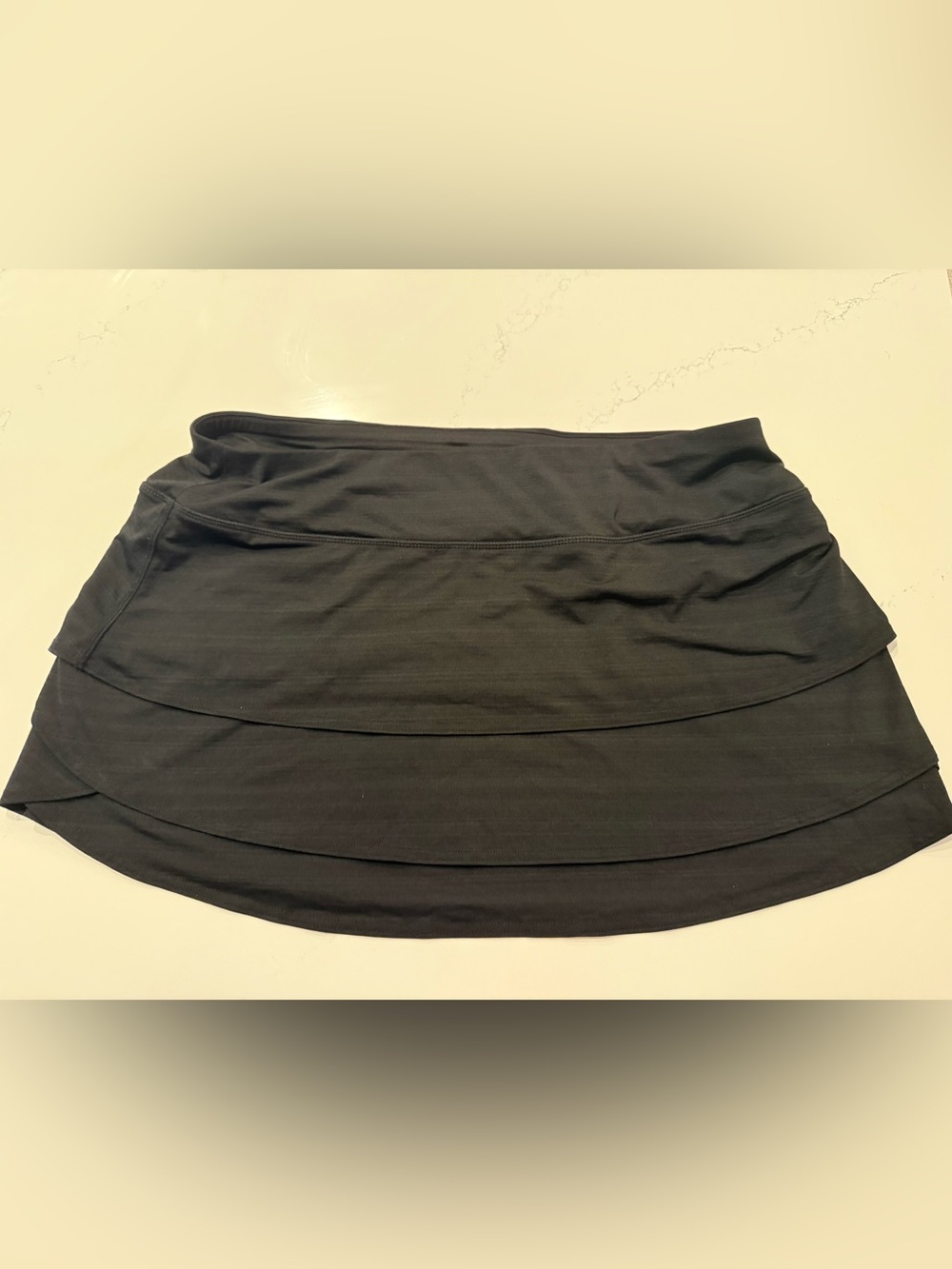 Athleta Black Tiered Mini Skirt